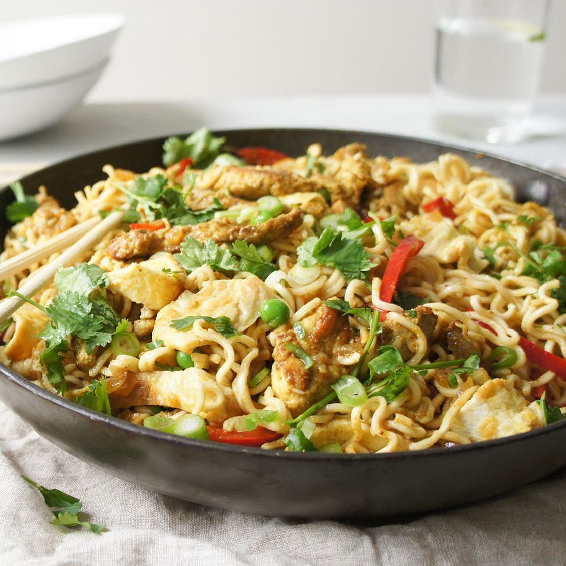 Pork and Stir-Fry Noodles recipe
