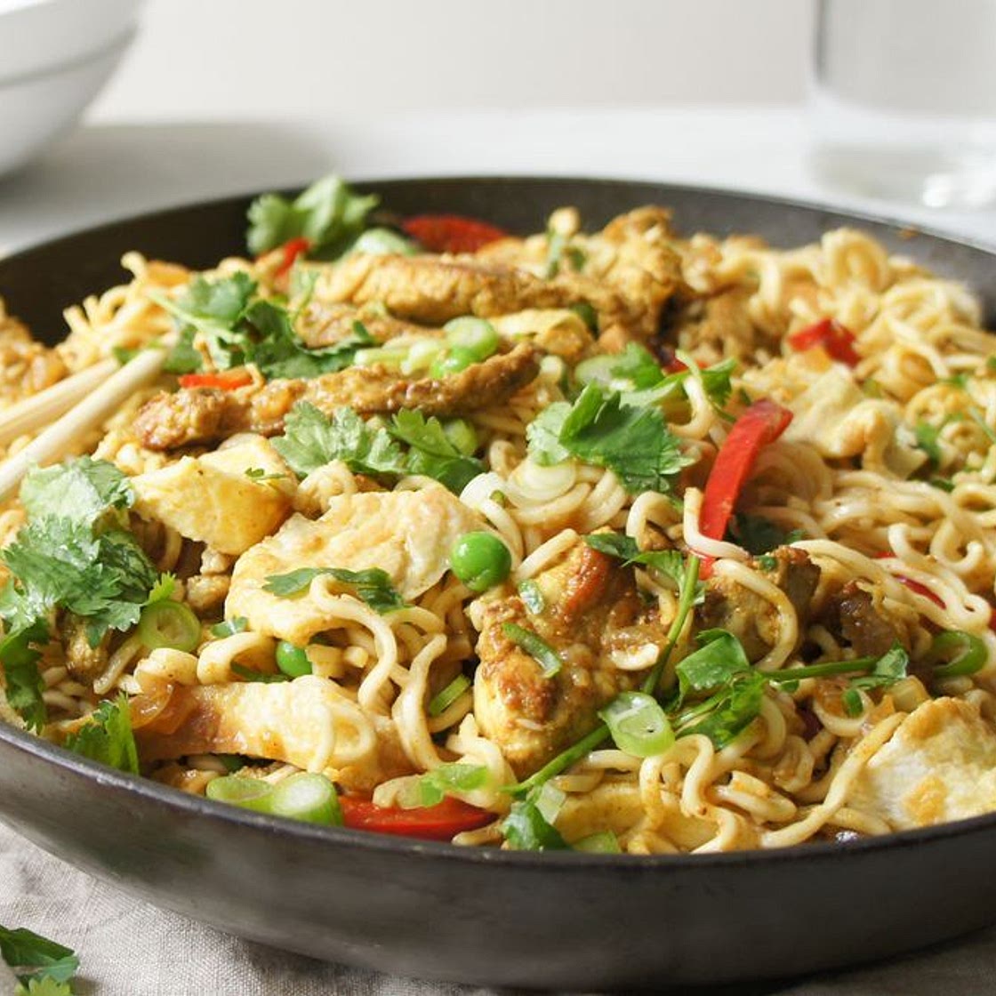 Pork and Stir-Fry Noodles recipe