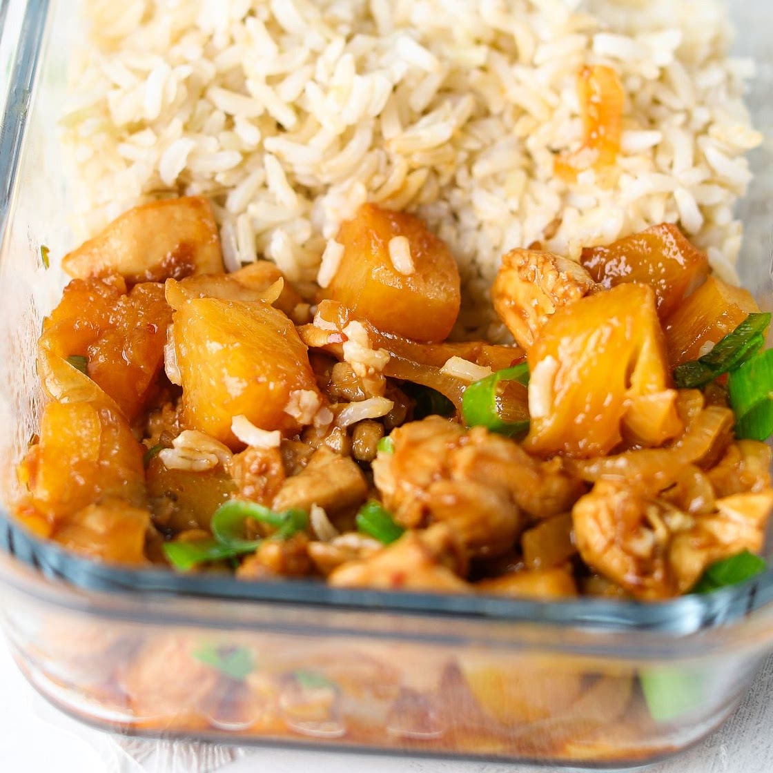 Spicy Pineapple Chicken Meal Prep