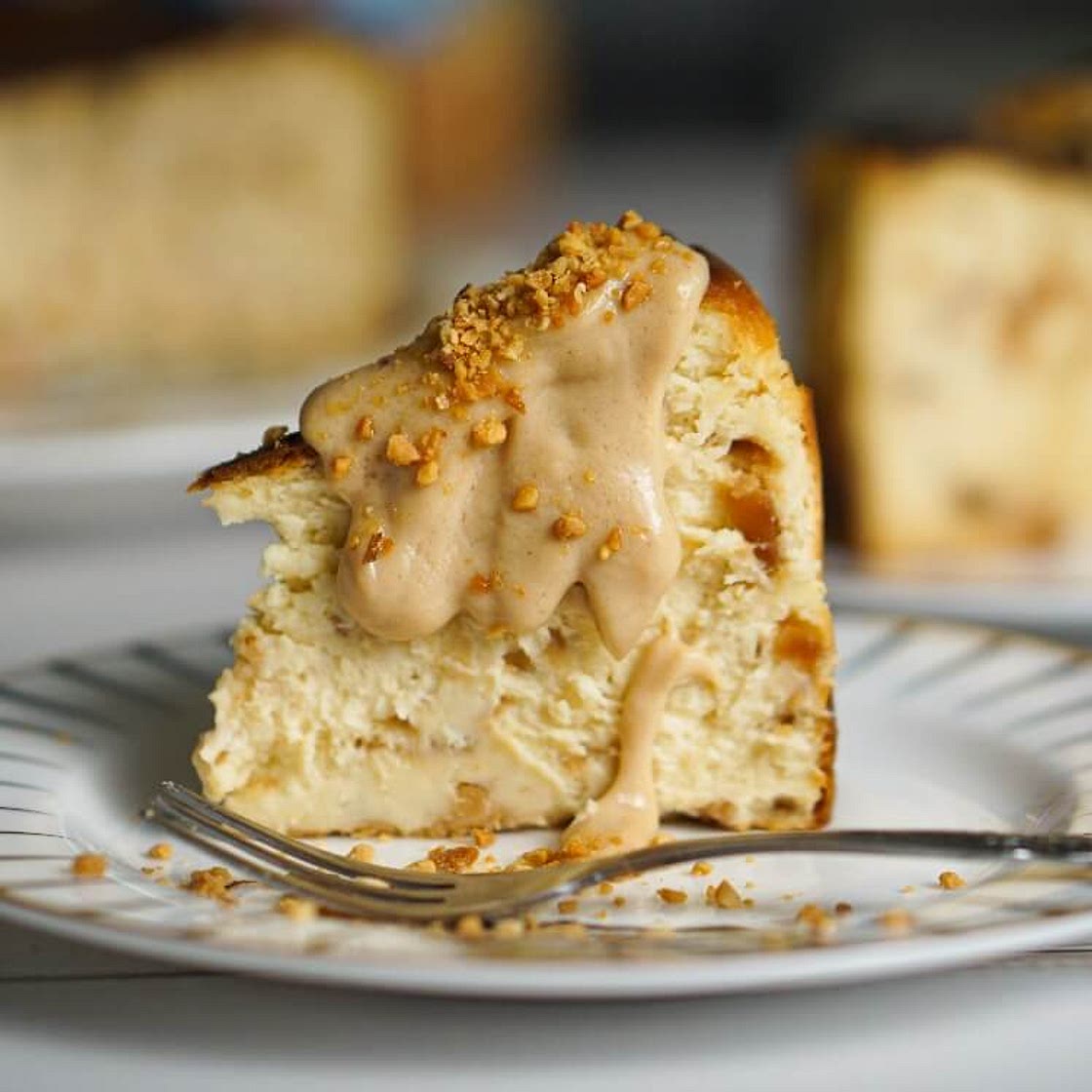 Peanut Butter Basque Burnt Cheesecake