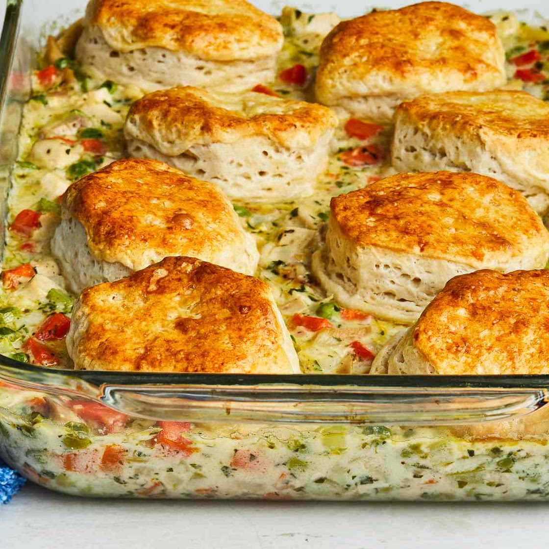 Mom's Fabulous Chicken Pot Pie with Biscuit Crust