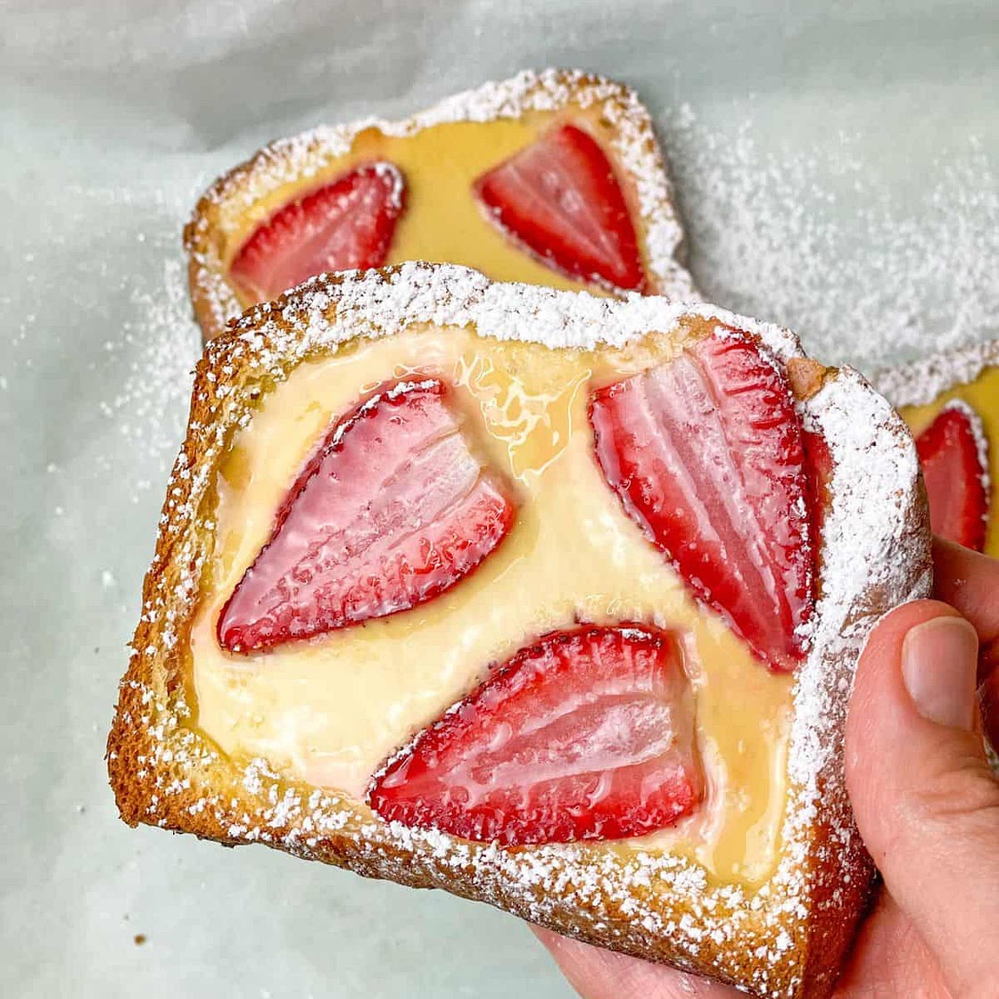 Viral Custard Toast