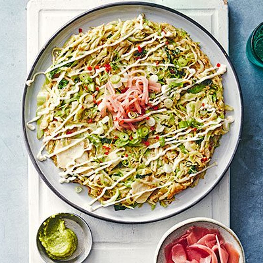 Veggie okonomiyaki