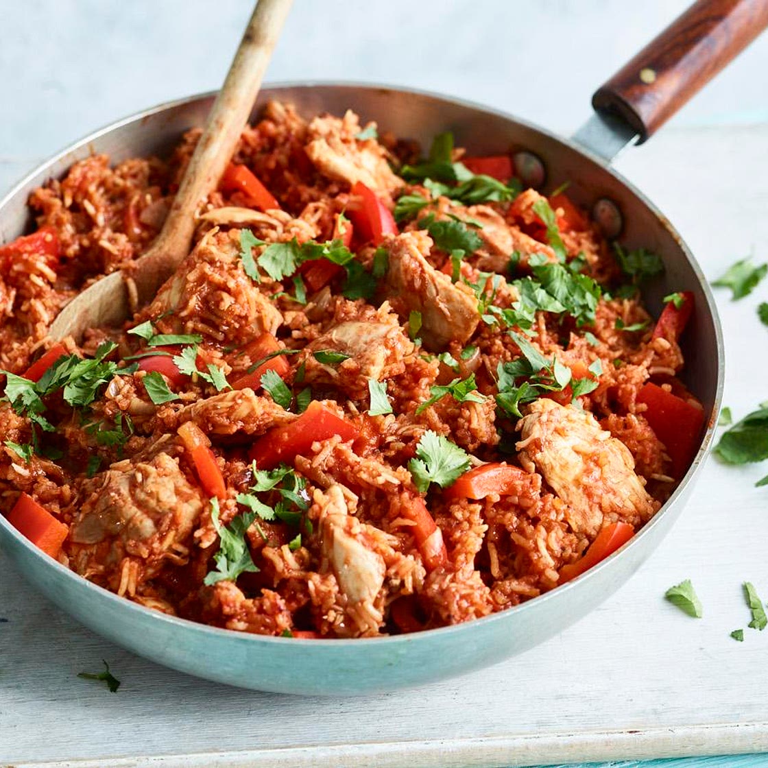 Jollof rice with chicken