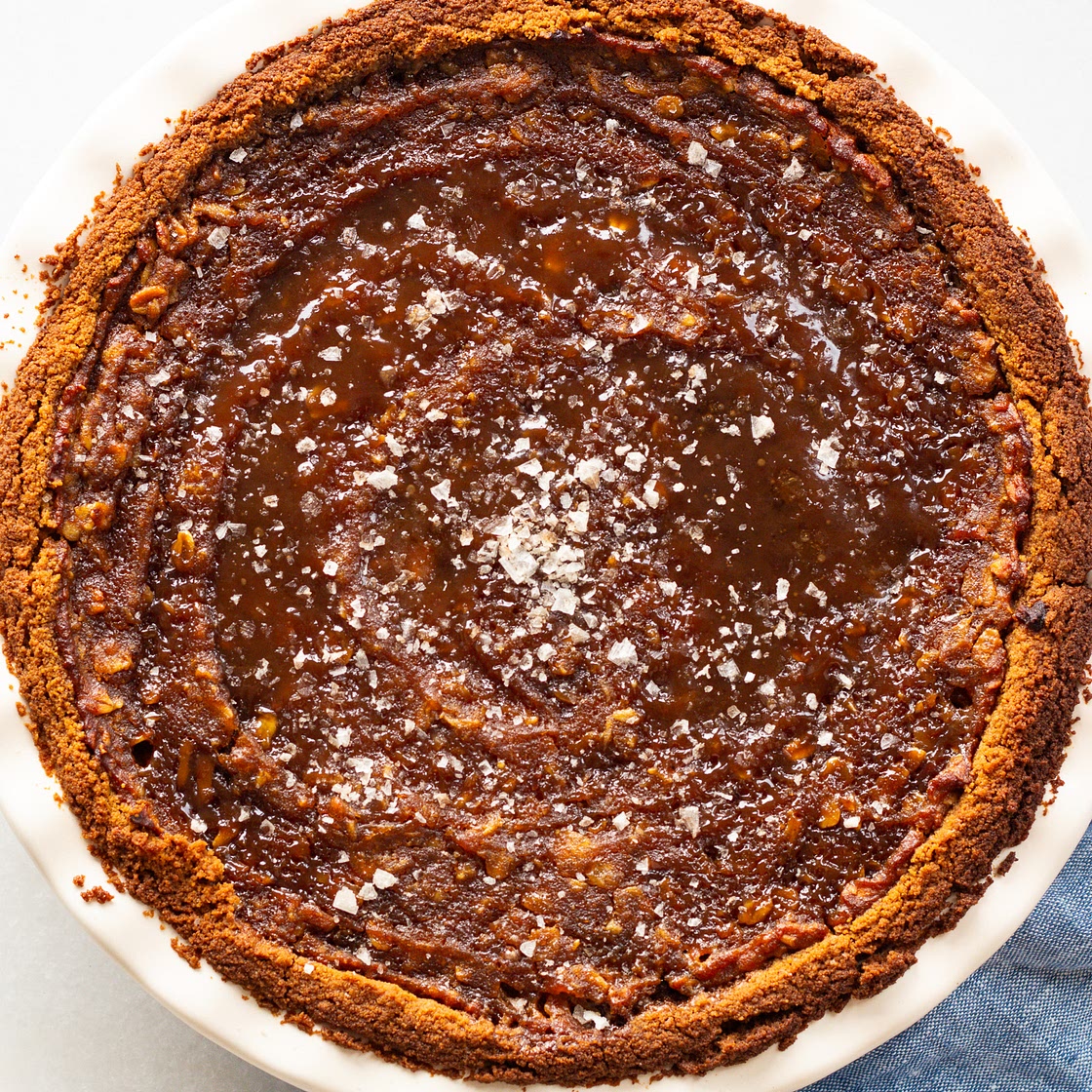 Salted Sticky Toffee Pudding Pumpkin Pie