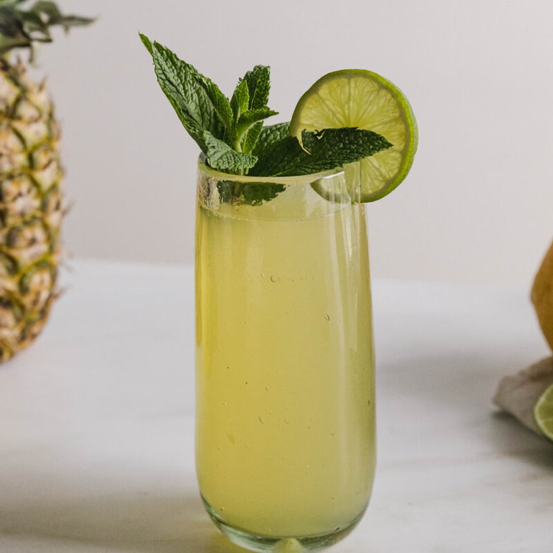 Pineapple Mocktail with a Spicy Twist