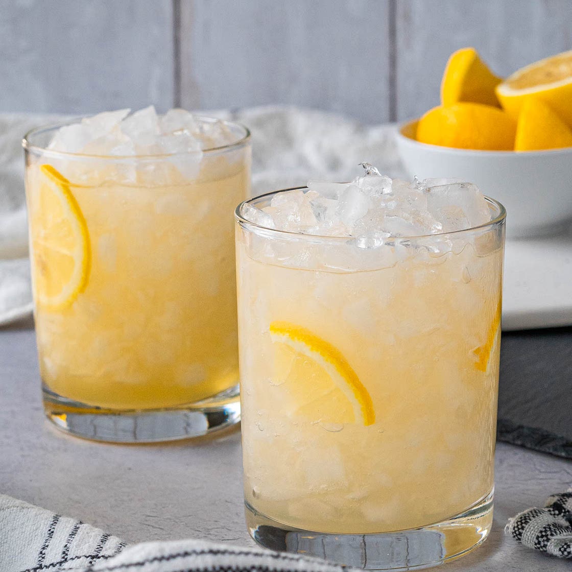 Ginger Beer Mocktail with Honey + Lemon