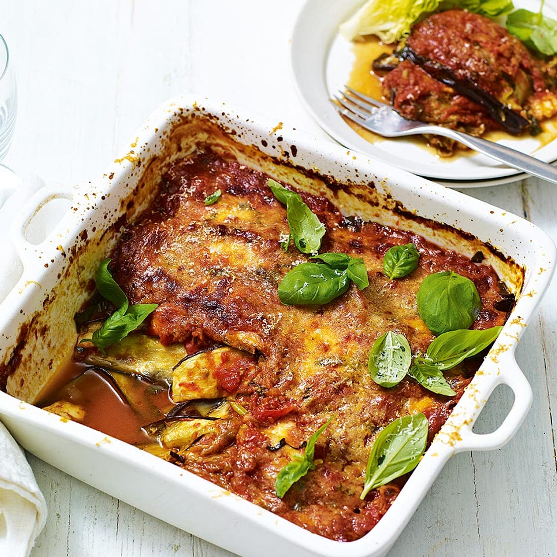 Lighter aubergine parmigiana