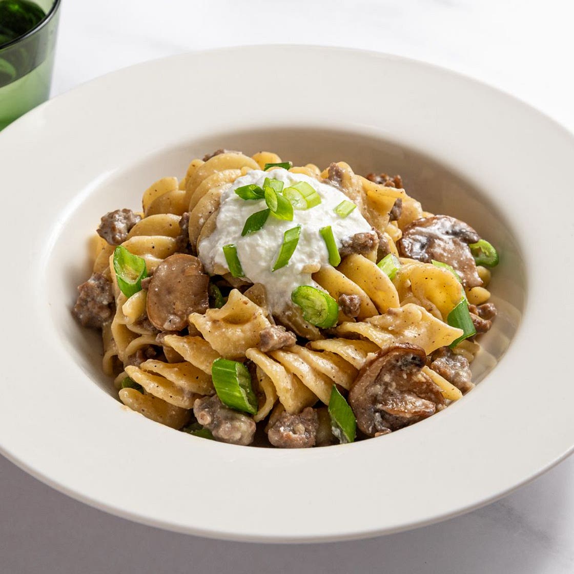 Ground Beef Stroganoff Noodles