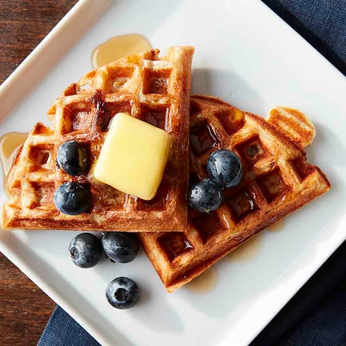 Old-Fashioned Maine Sourdough Waffles