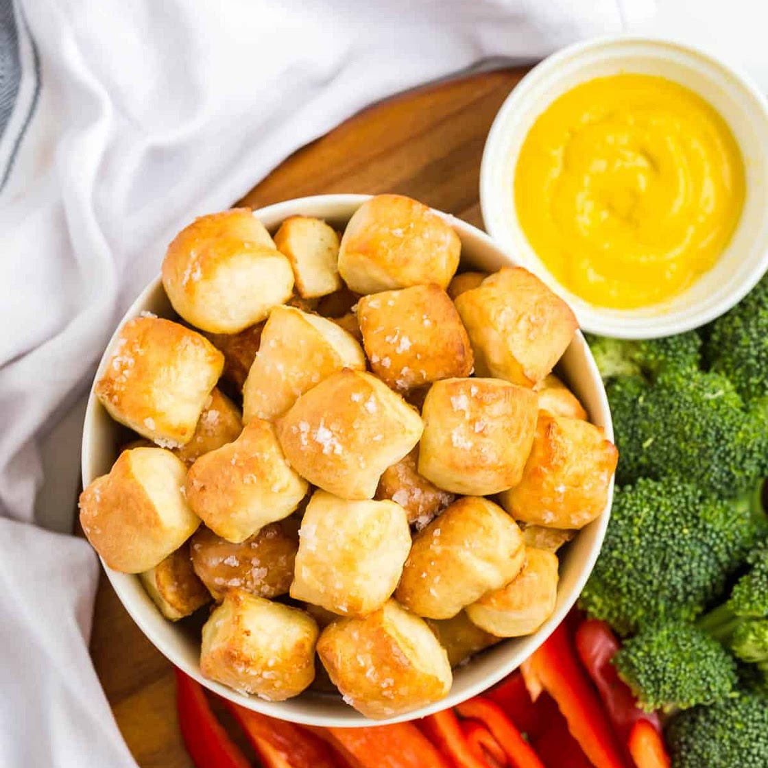 3 Ingredient Soft Pretzel Bites