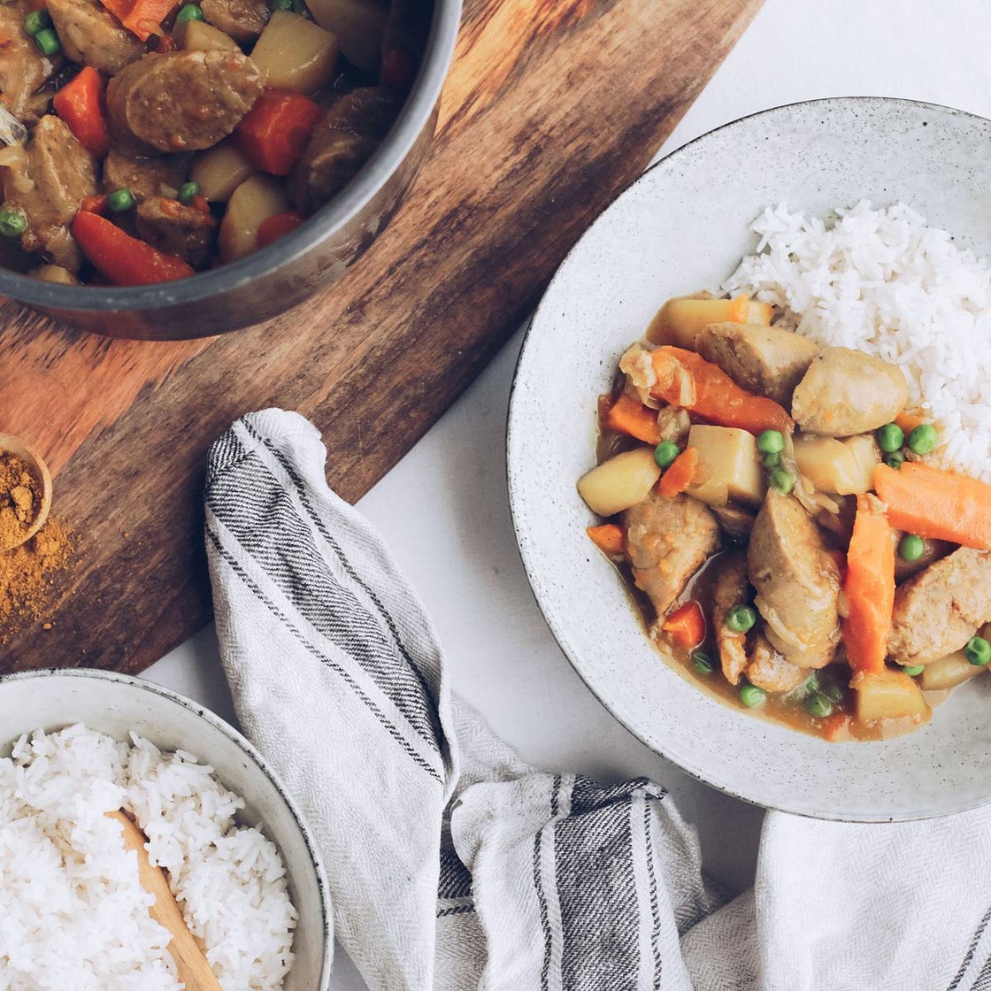 Slow Cooker Curried Sausages Recipe