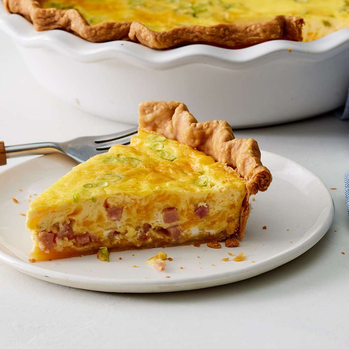 Easy Ham and Cheese Quiche