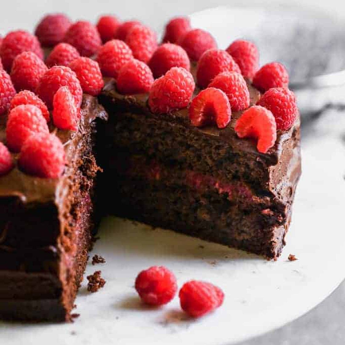 Chocolate Raspberry Cake