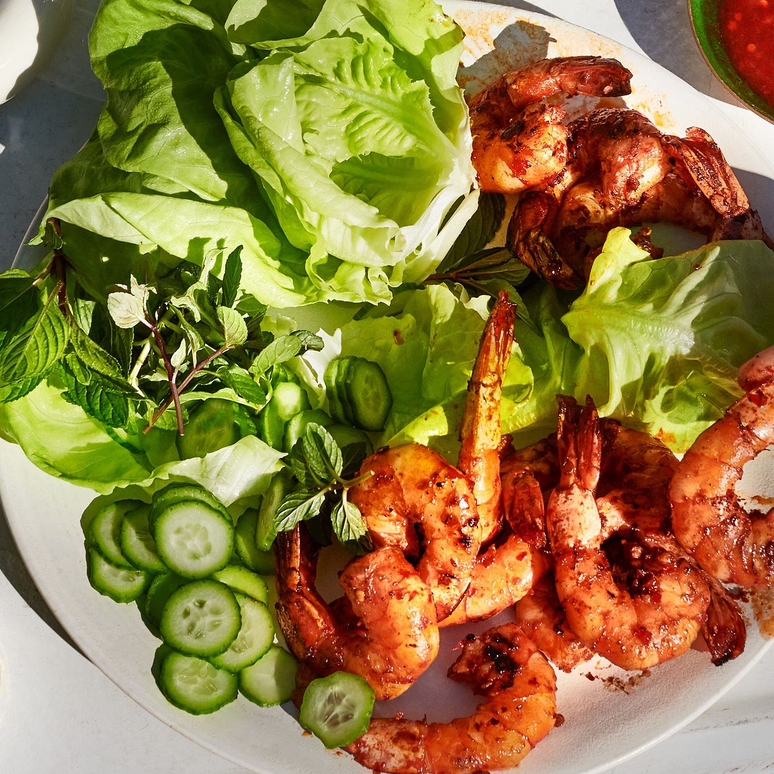Spicy Shrimp Lettuce Wraps