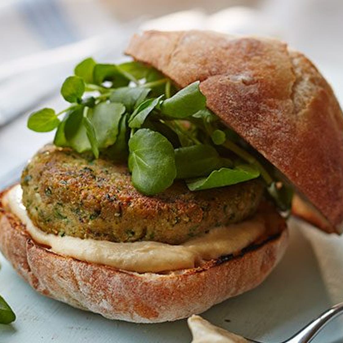 Easy falafel burgers