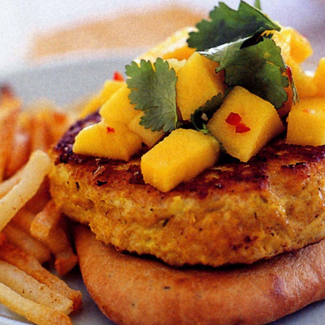 Chicken tikka burger