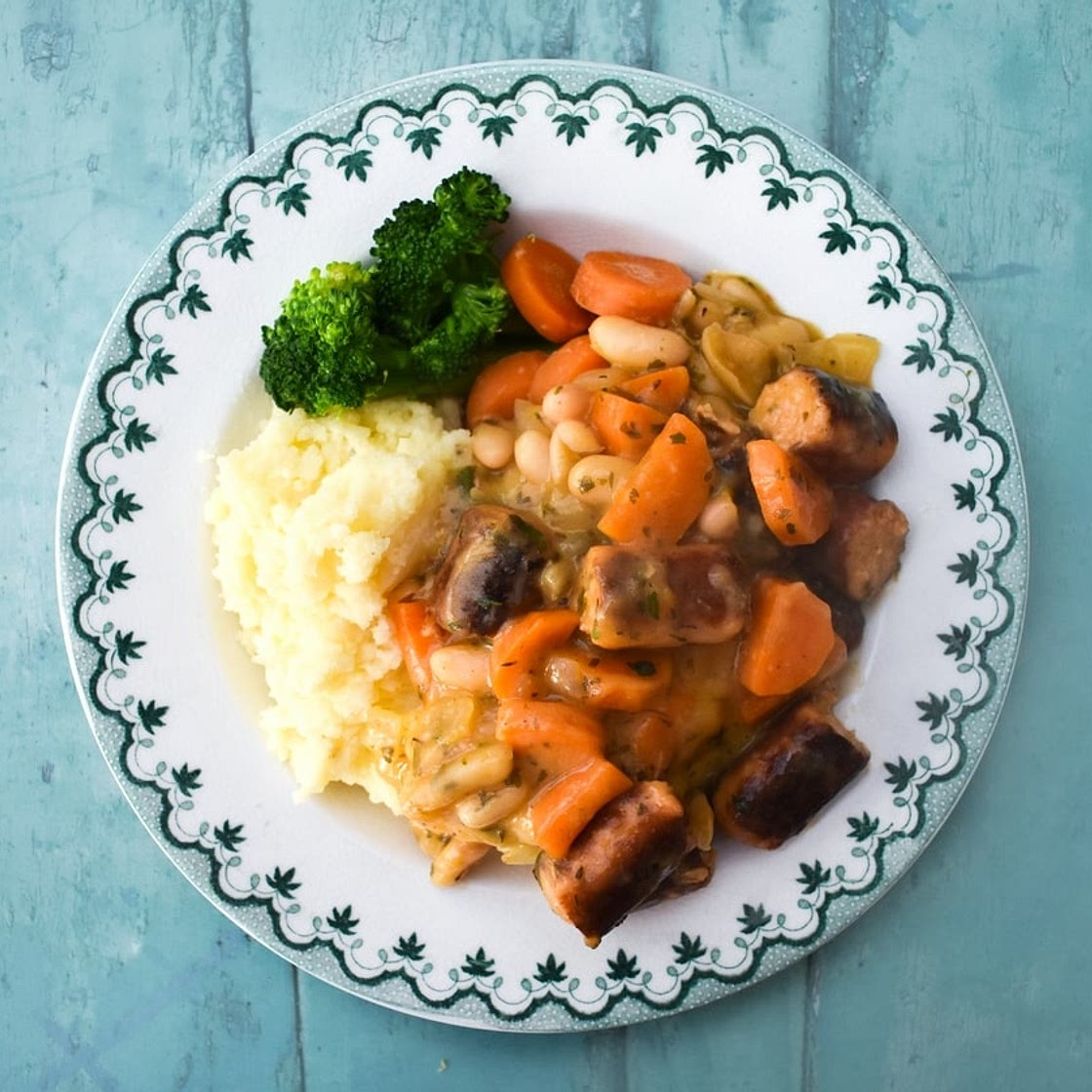 Easy Vegan Sausage Casserole with Cider