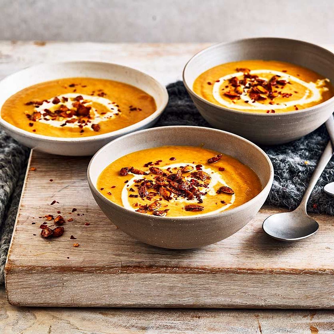Spicy pumpkin soup