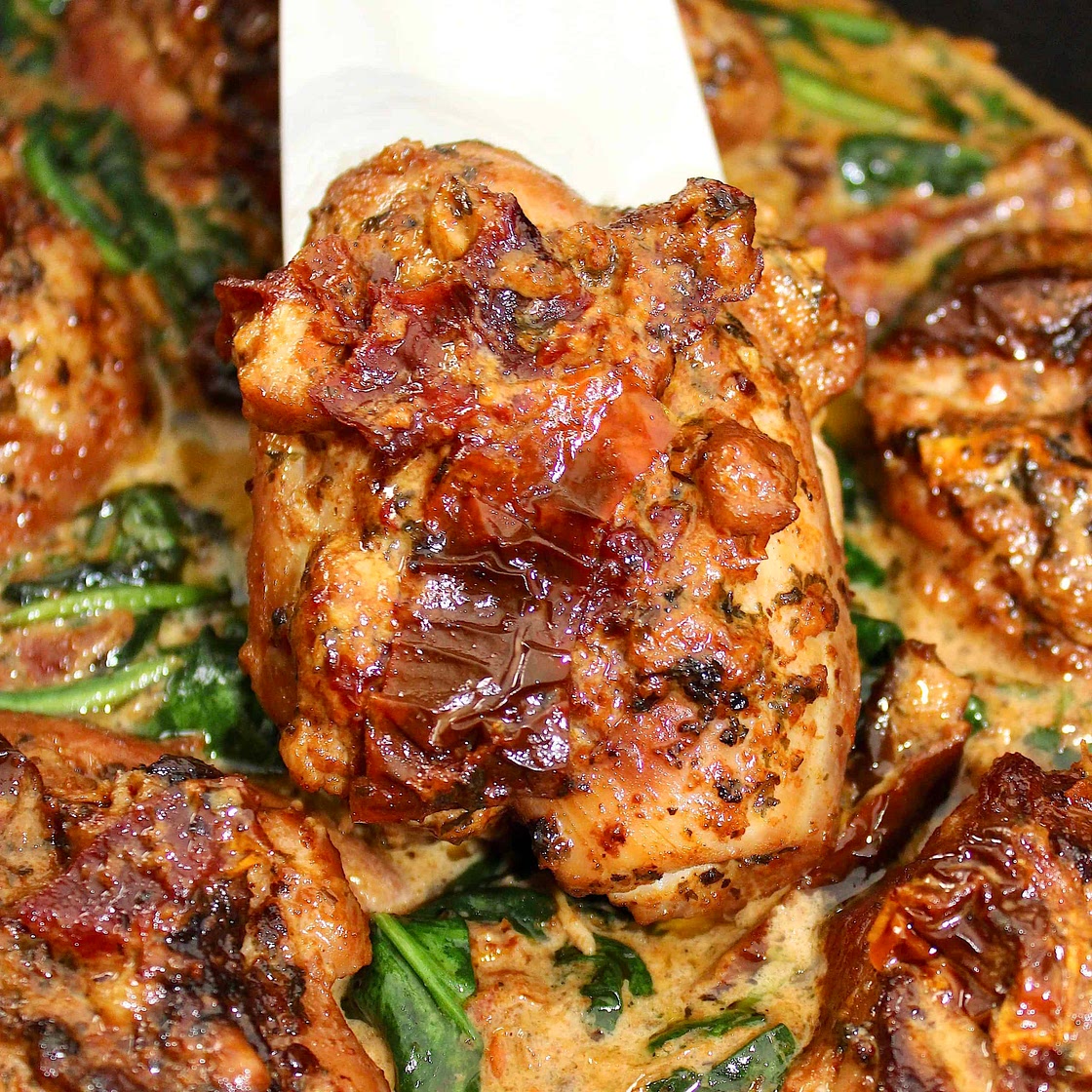 Slow Cooker Tuscan Chicken