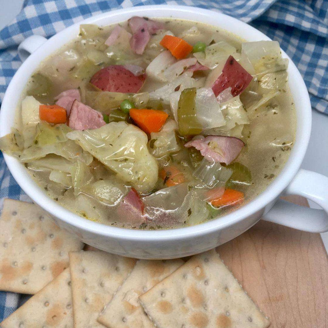 Hearty Cabbage and Ham Soup