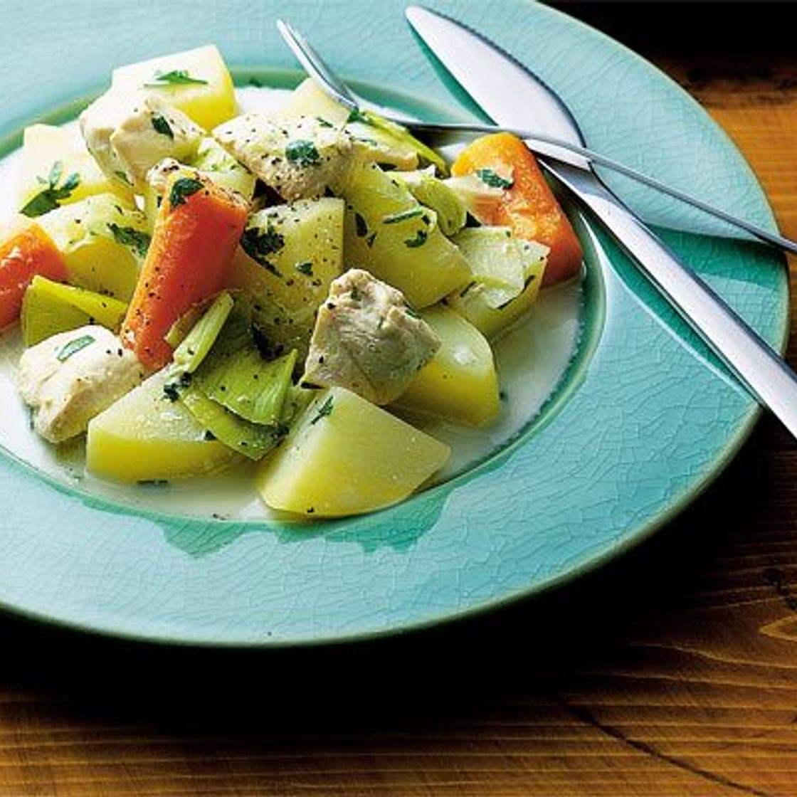 St David's leek & chicken hotpot