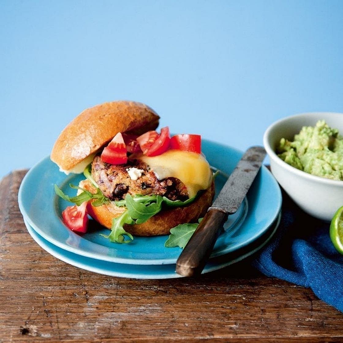 Spicy Mexican bean burgers
