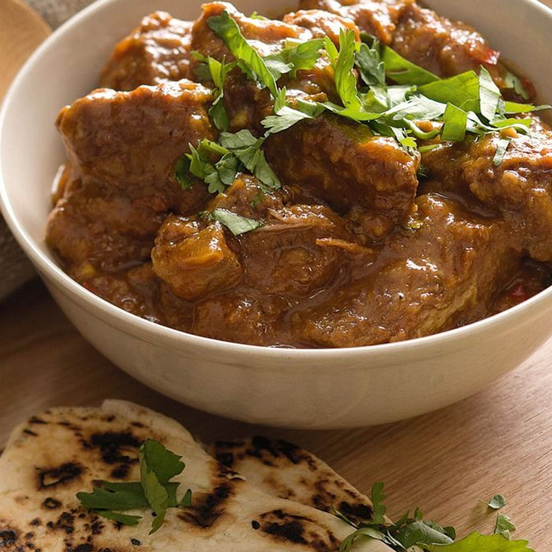 Slow-cooker Indian beef