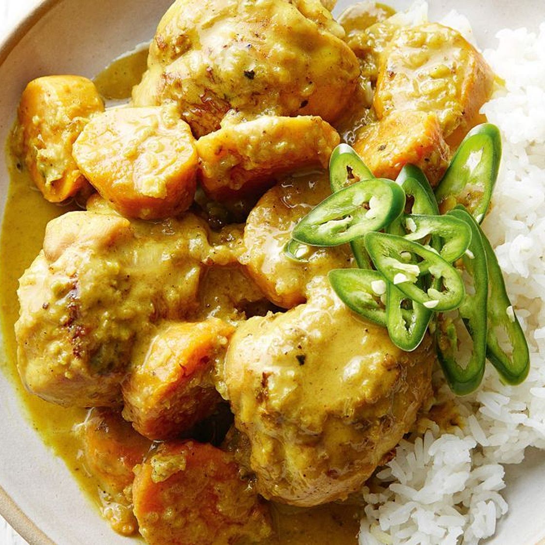 Comfort chicken curry
