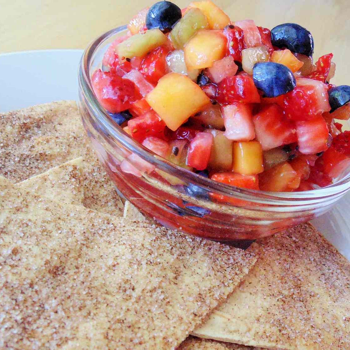 Annie's Fruit Salsa and Cinnamon Chips