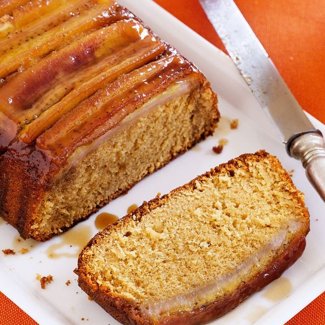 Banana caramel cake