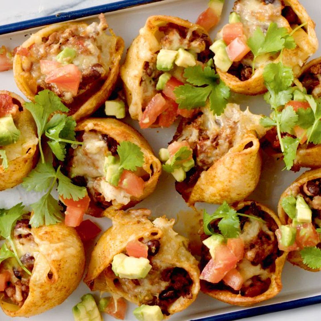 Air fryer pasta tacos recipe