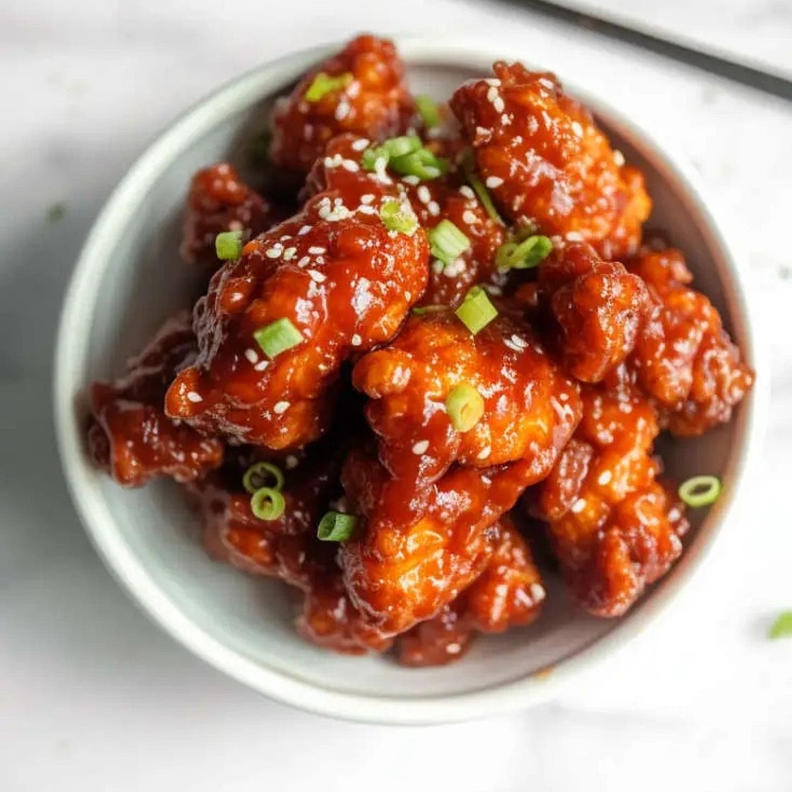 Korean Fried Chicken Street Food (Dakgangjeong)