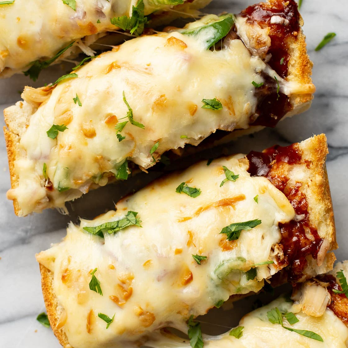 BBQ Chicken French Bread Pizza