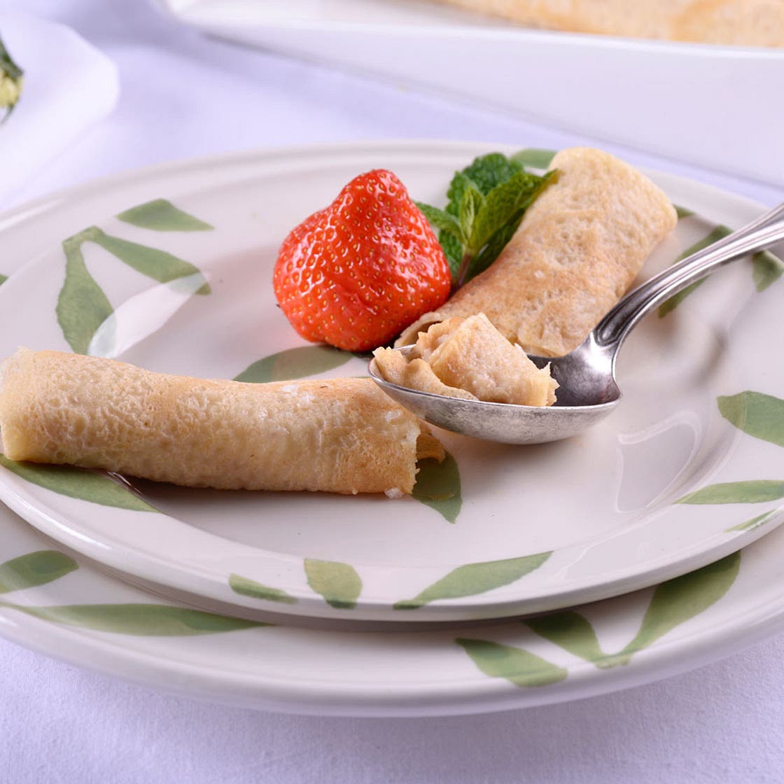 Crepes con crema de caramelo