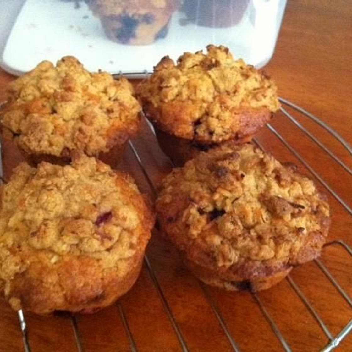 Mixed Berry Crumble Muffins recipe