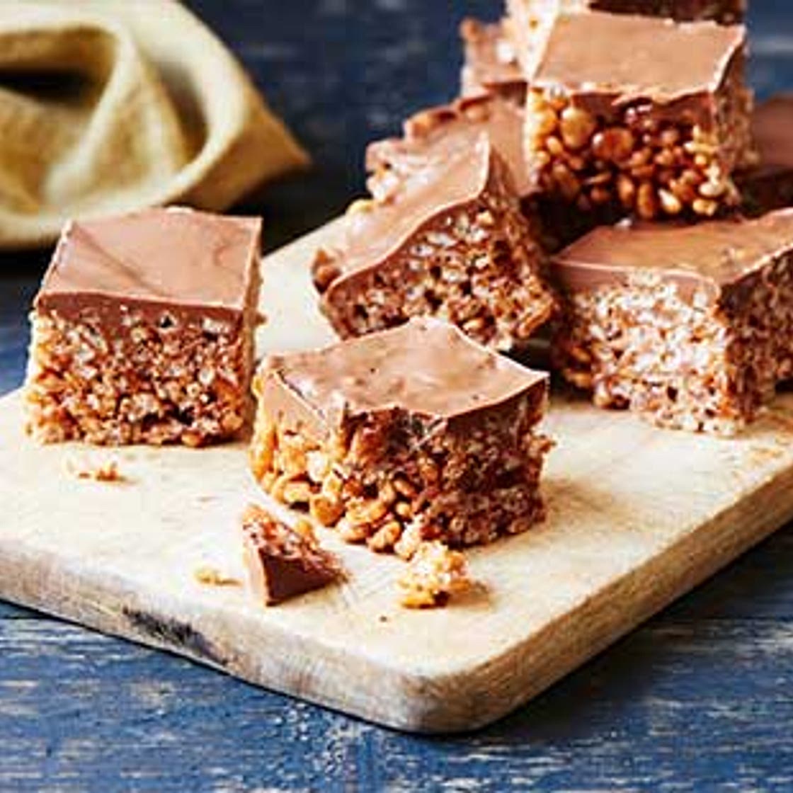 Chocolate rice crispy cakes