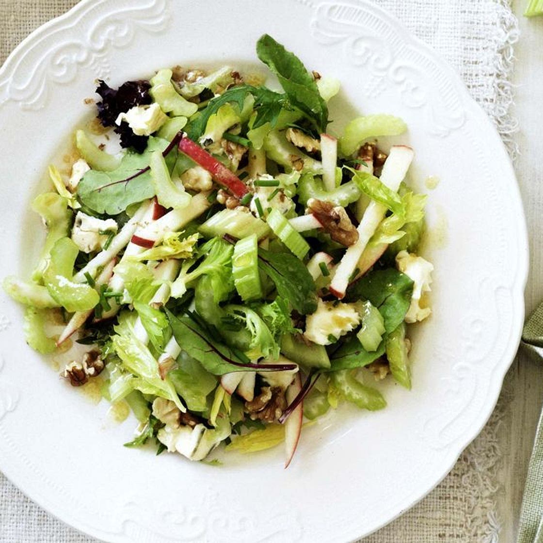 Celery and blue cheese salad