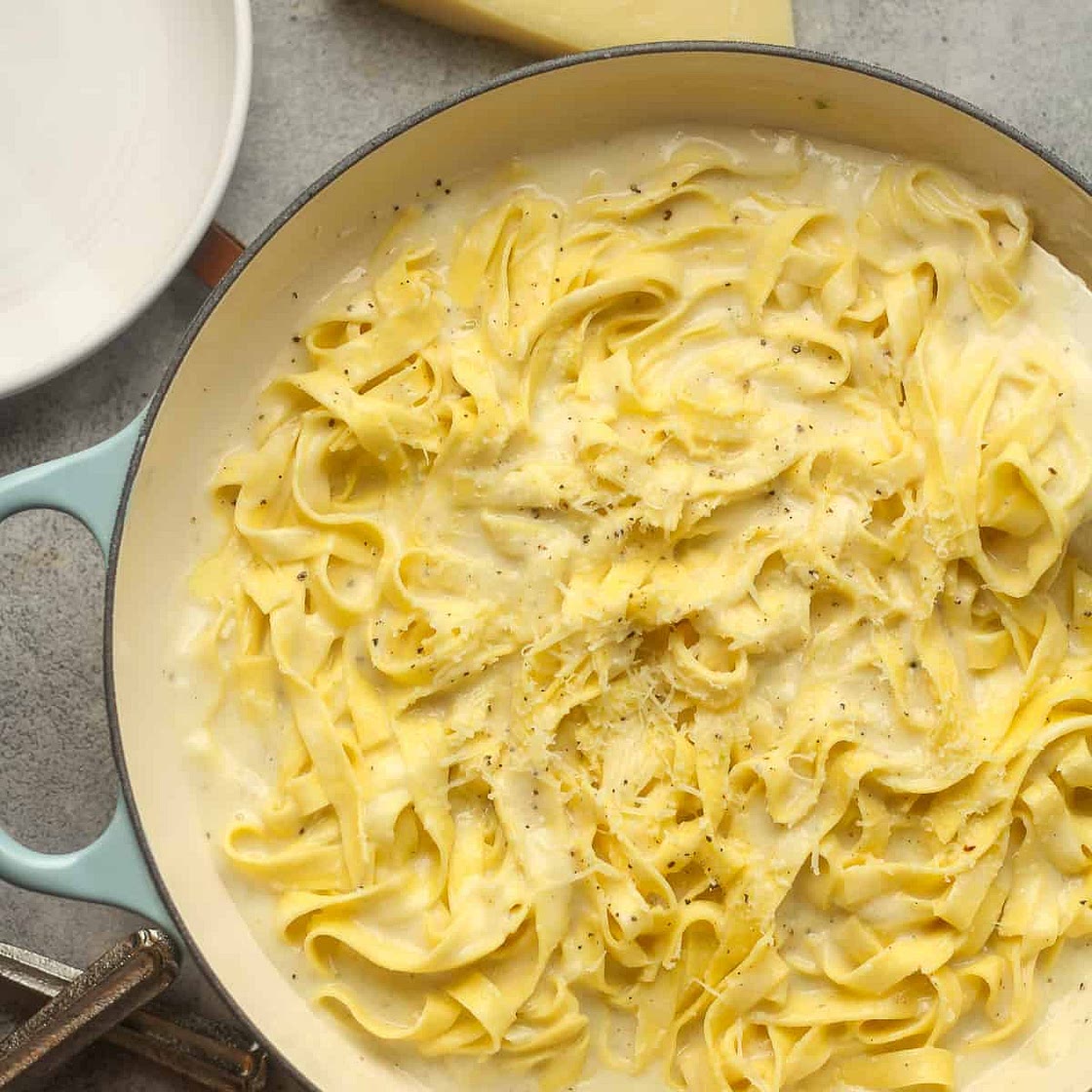 Skinny Fettuccine Alfredo