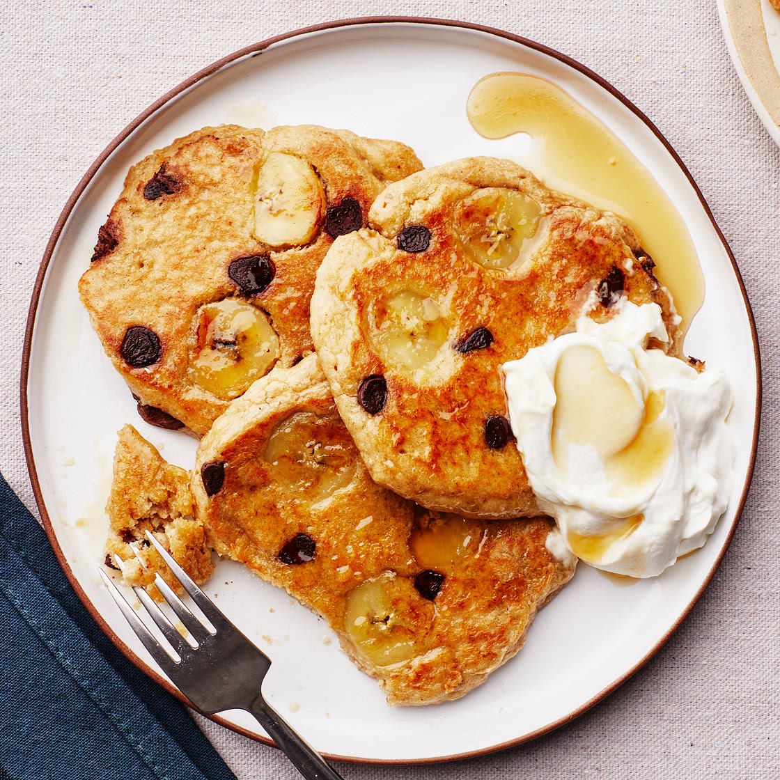 Vegan Banana-Oat Pancakes