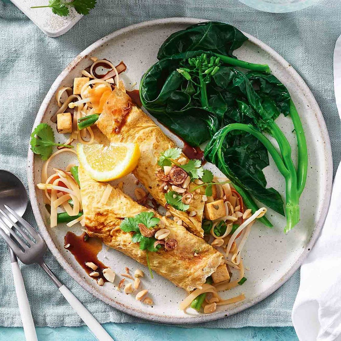 Pad Thai egg rolls recipe