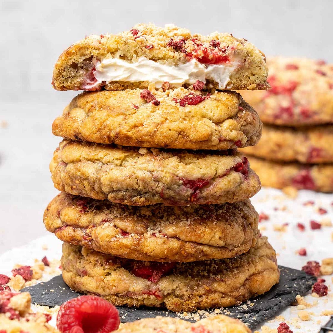 Raspberry Cheesecake cookies