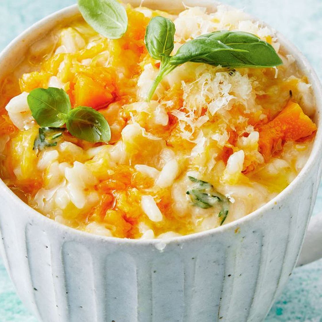 Pumpkin risotto in a mug recipe