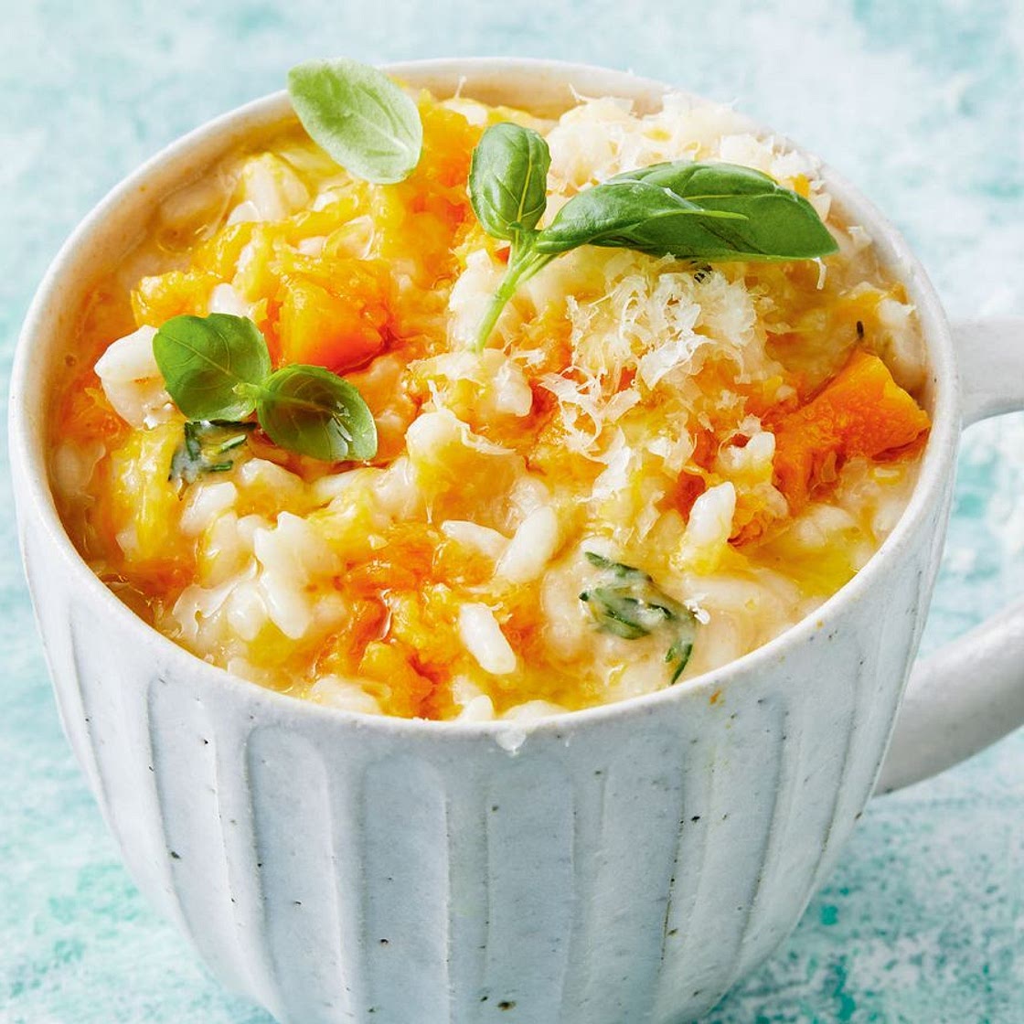 Pumpkin risotto in a mug recipe