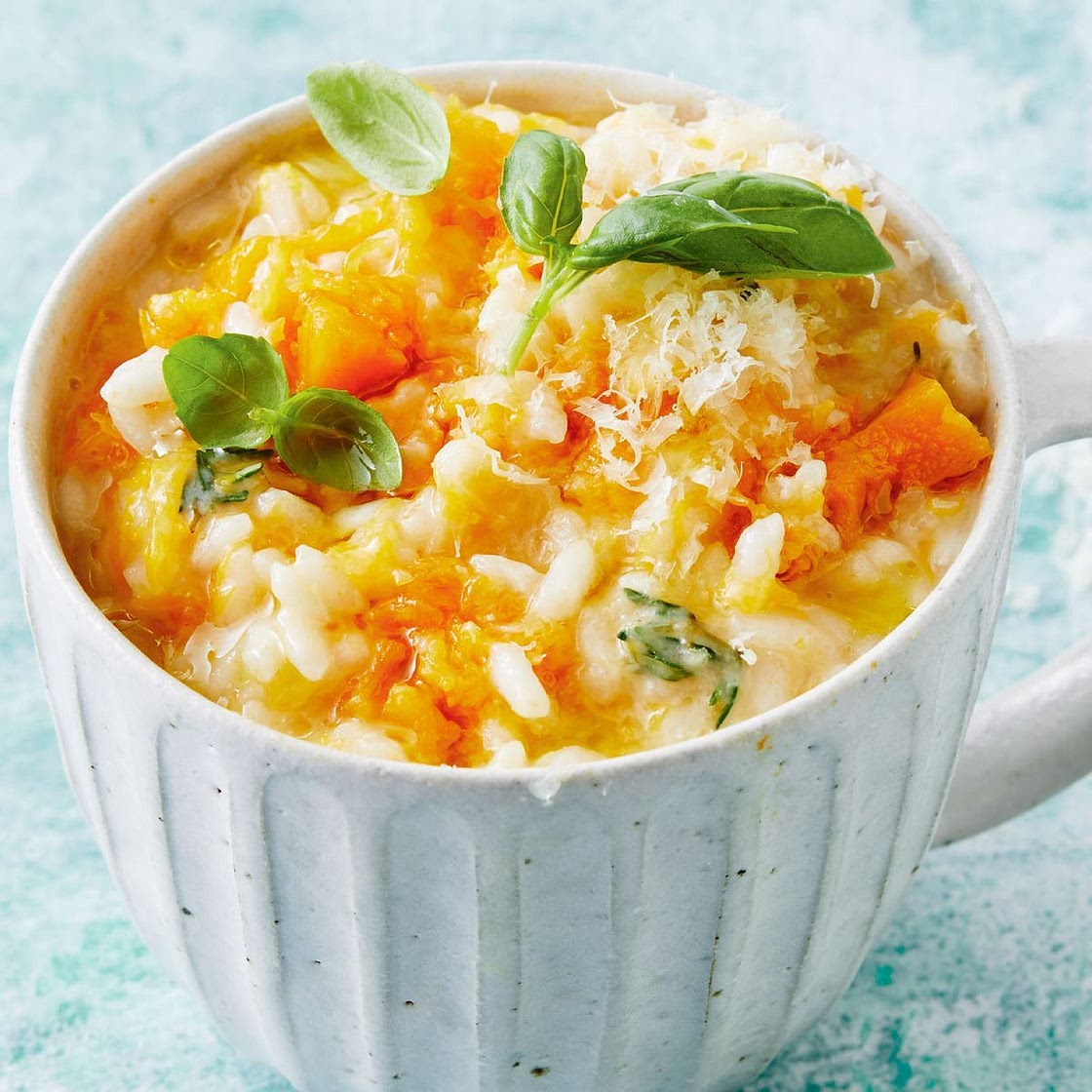 Pumpkin risotto in a mug recipe