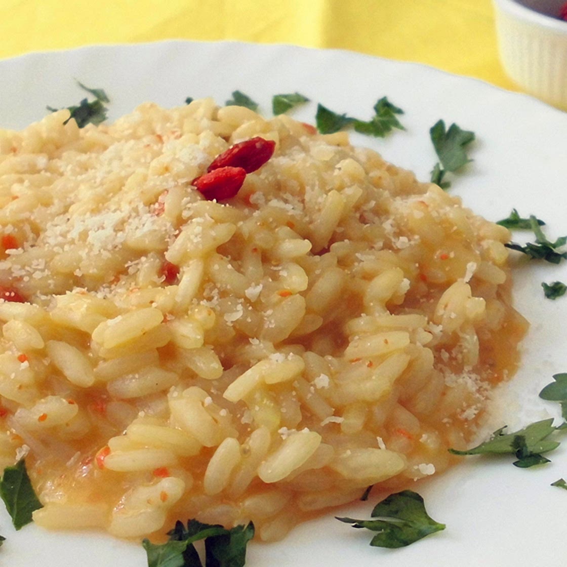 Risotto con bacche di goji