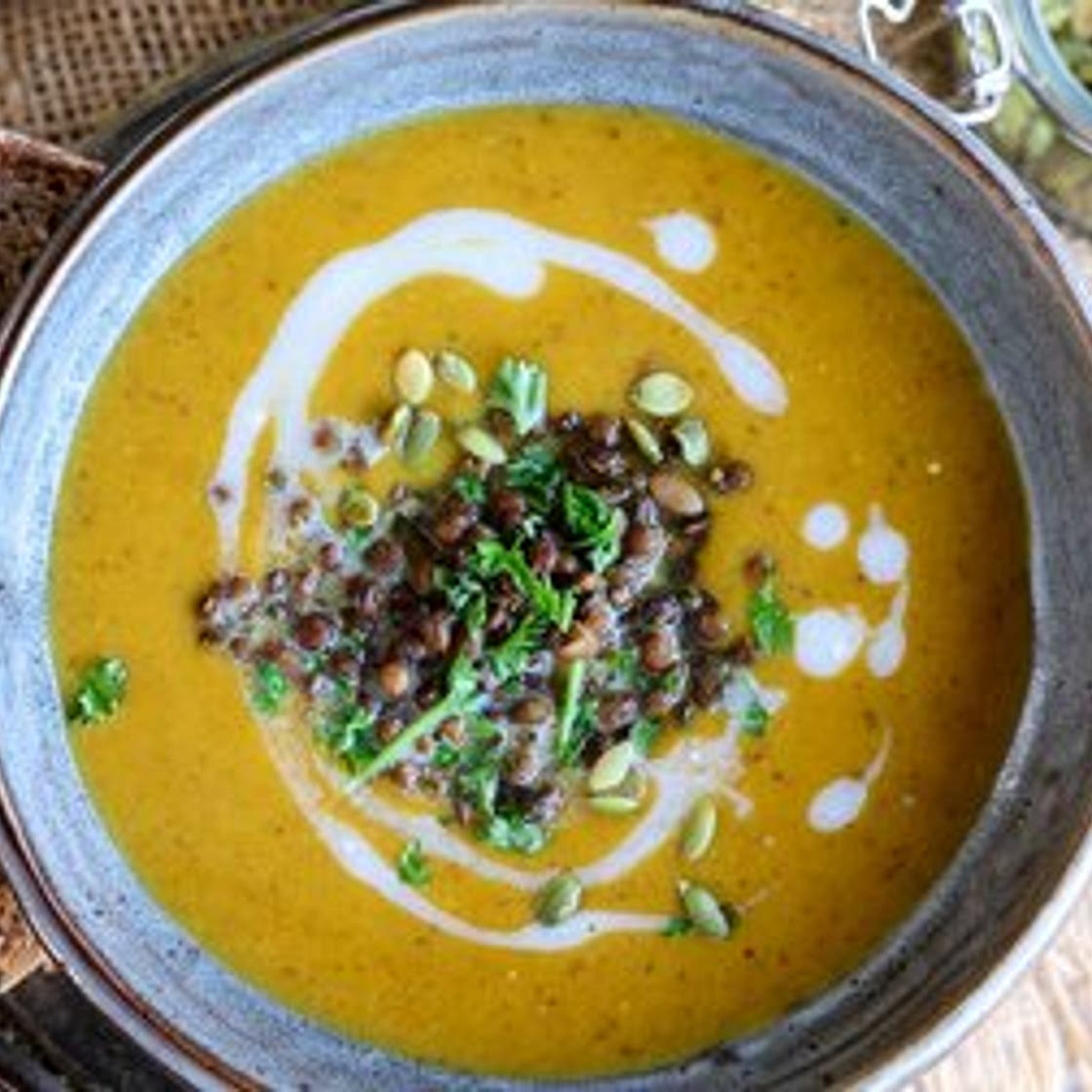 Coconut Curry Roasted Squash Soup