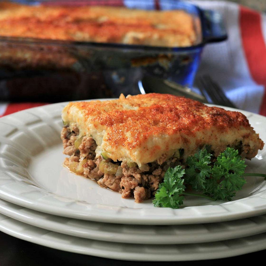 Healthy Shepherd's Pie with Cauliflower Mash