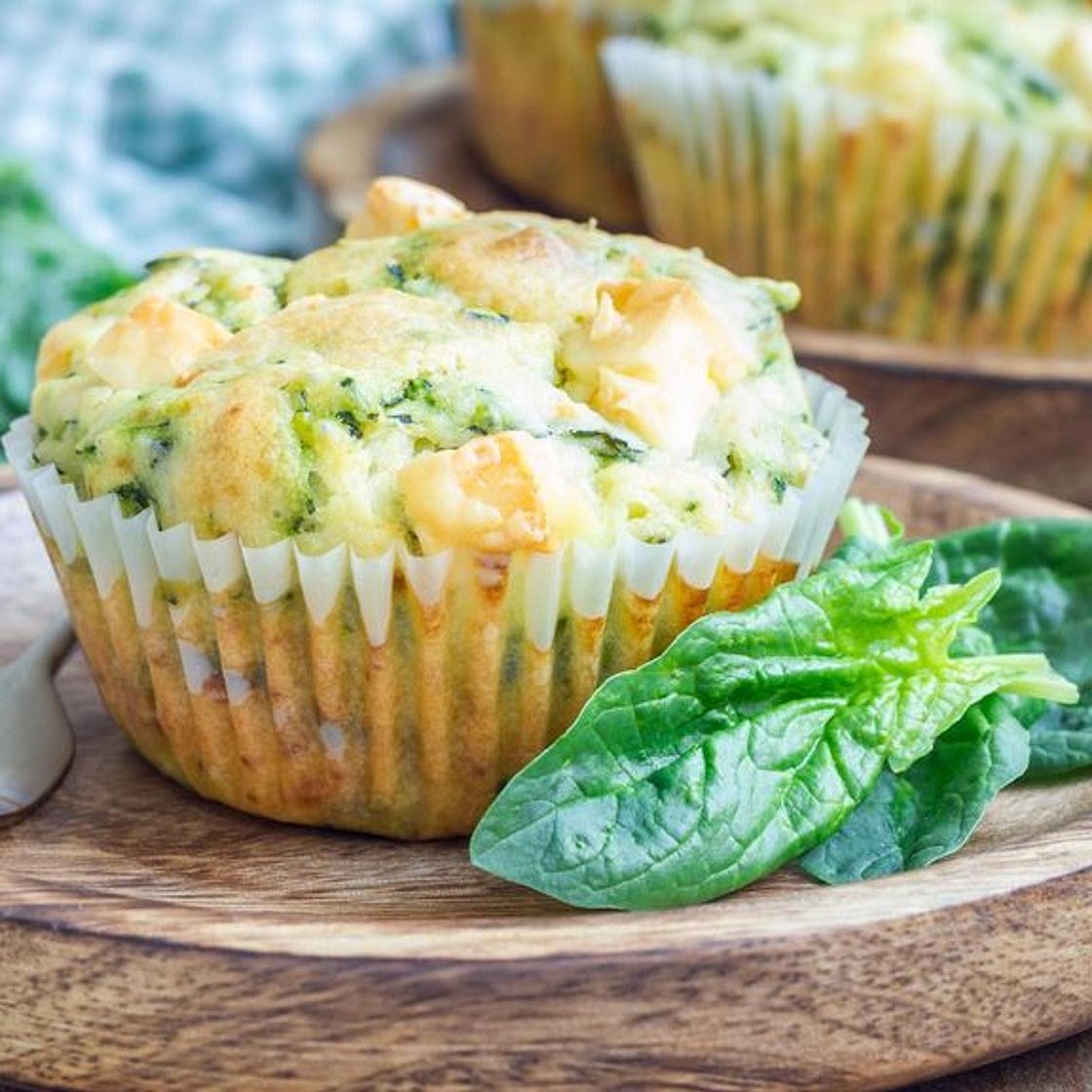 Muffins épinards/ feta