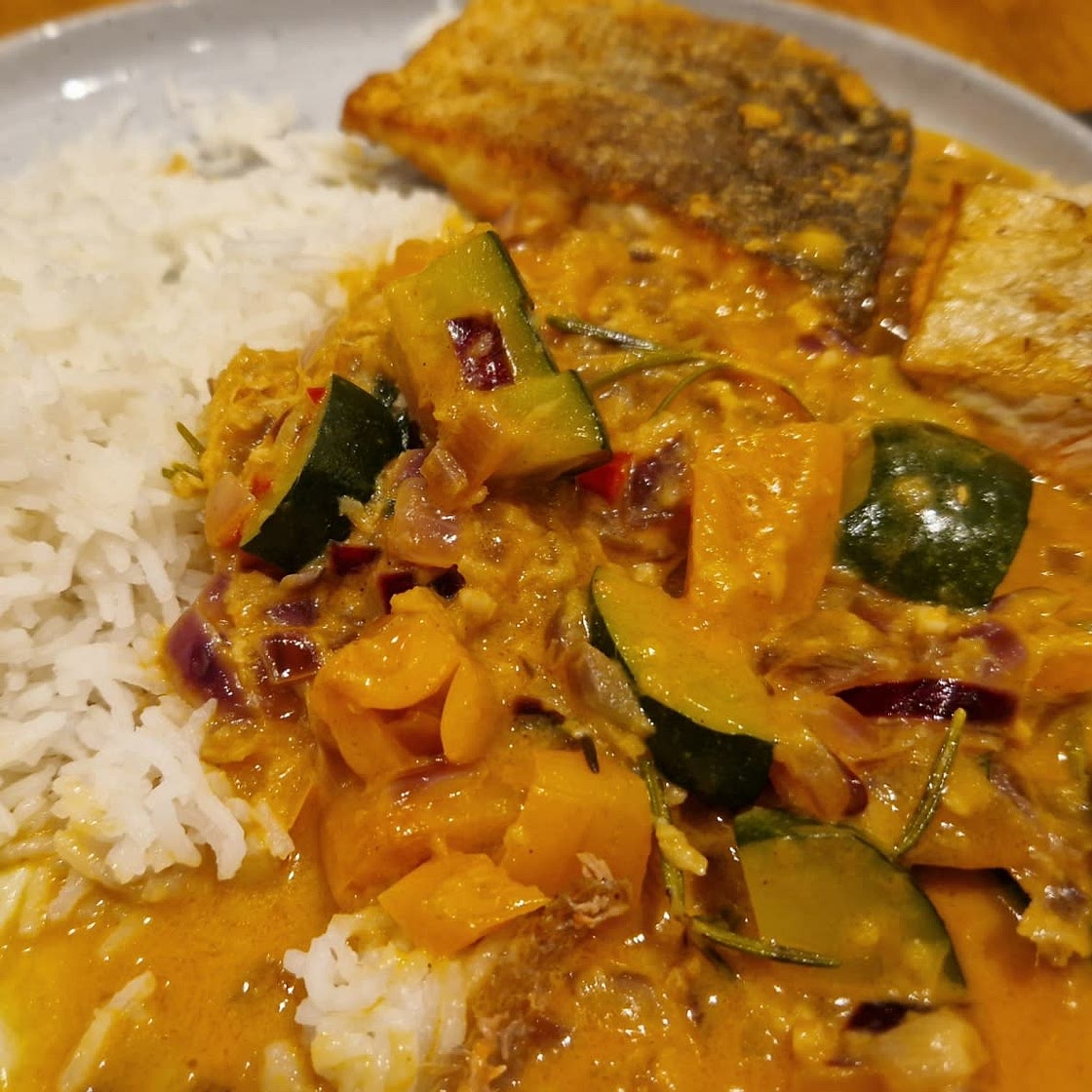 Salmon Coconut Thai Curry